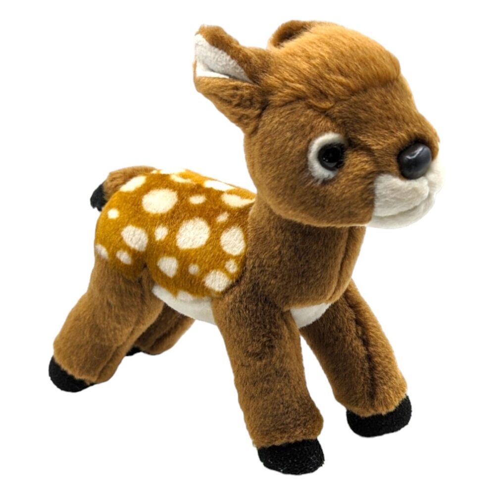 Fawn Plush Deer White Spots Brown Stuffed Animal Toy Unipak